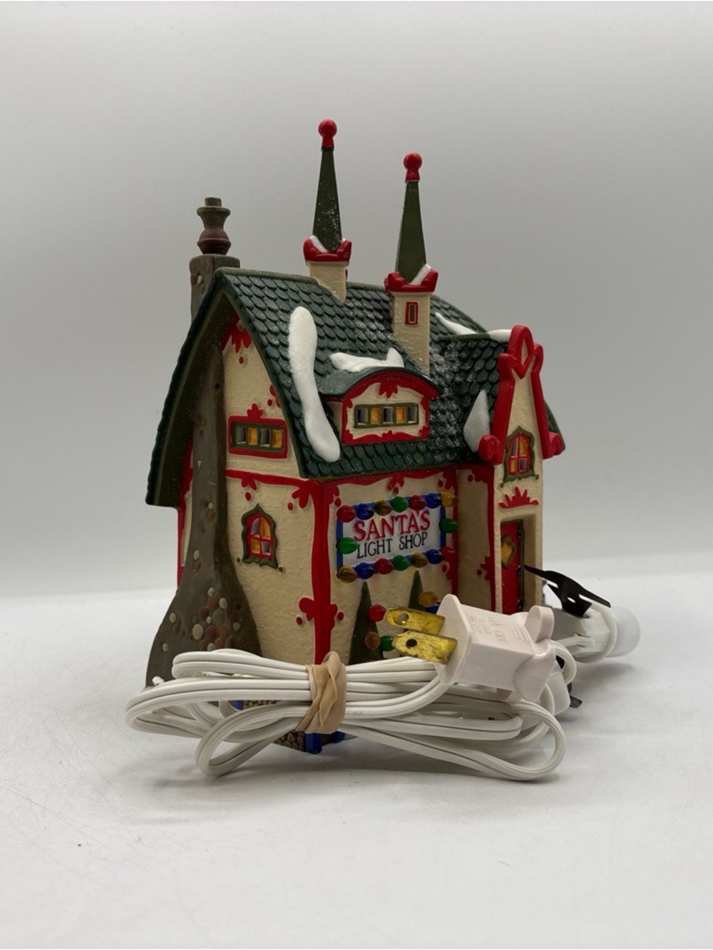 Department 56 1997 Vintage HVC North Pole Series Santa’s Light Shop 56397 EUC - Picture 8 of 12